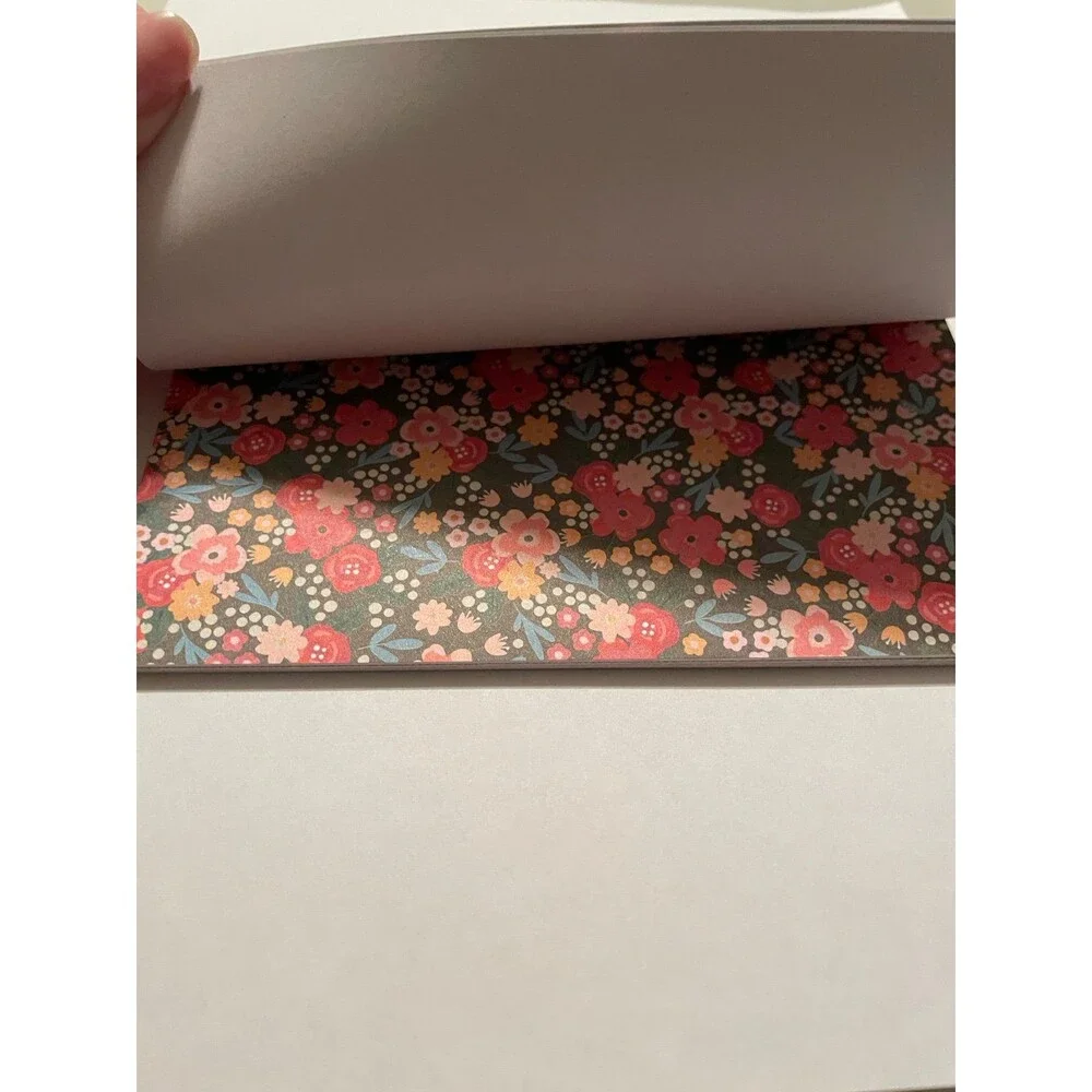 American Crafts Everyday Paper 6”x6” Paper Pad 18 sheets Florals Boho notepad